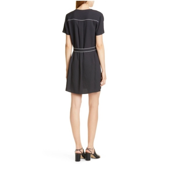 Rag & Bone Tabitha Short Sleeve Black Mini Dress - Picture 7 of 16